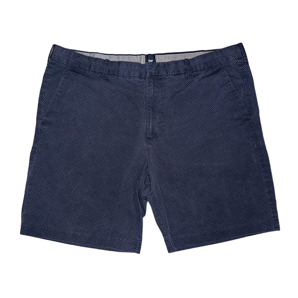 GAP Men's Flat Front Blue Shorts-Size 38‎ Pockets Polo Golf Casual Above Knee